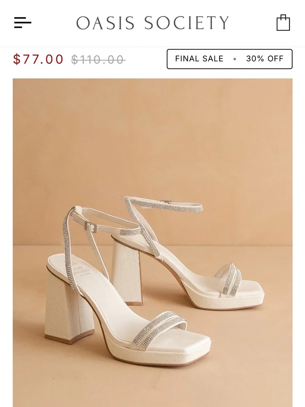 women’s oasis society heels